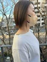 ツイギー 宮西店(TWiGGY)&nbsp;外ハネボブにイヤリングカラー