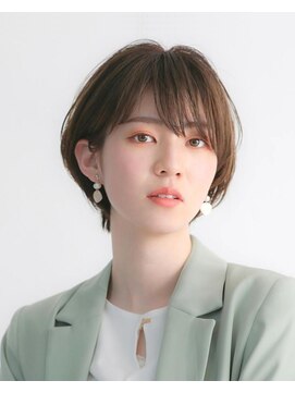 トニーアンドガイ 原宿店(TONI & GUY) 大人ショート 20代30代40代 ピンクベージュ前髪