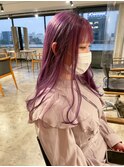 ハイトーンピンクバイオレットカラー/パープル/ケアブリーチ