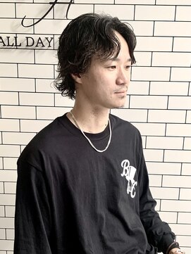 オールデイハローズ 京都駅前店(ALL DAY HELLO`S) 30代グランジウルフパーマ【京都駅】