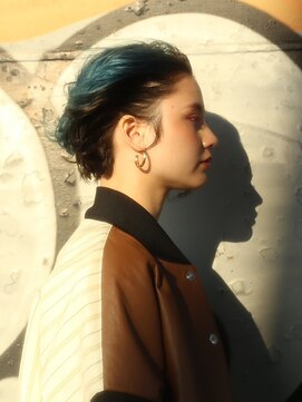 キース ヘアアンドメイク 恵比寿(kith. hair&make) 個性派アウターカラー＊エメラルドグリーン