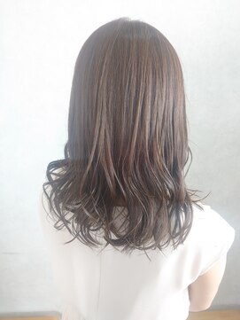 アニュー ヘア アンド ケア(a New hair&care) オンブレグレージュオリーブベージュくびれミディ大人美人