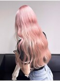 9069ミルクティーピンクハイトーンカラーホワイトピンクレイヤー