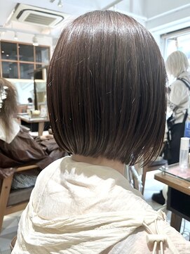 バブ バイネオリーブ(Bab by neolive) ミニボブ/艶カラー/ショコラベージュ/大人ボブ/髪質改善カラー