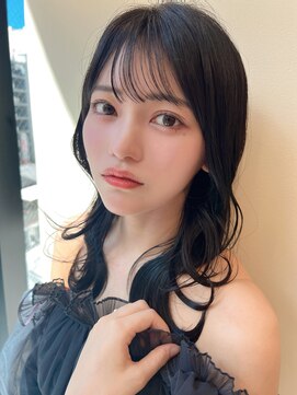 モアナ バイ ラナ 甚目寺店(MoanA BY LANA) 韓国風/透明感カラー/オリーブアッシュ/ぱっつん前髪/小顔カット