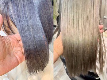 インク 渋谷(INK.)の写真/ブリーチが得意なサロンだからこそ出来るブリーチ縮毛矯正*ダメージレスな仕上がり◎[渋谷駅/髪質改善]
