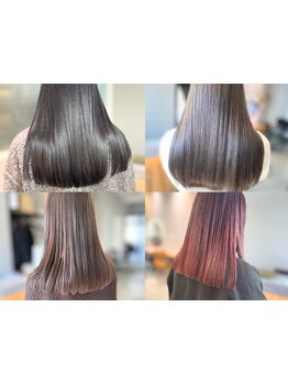 話題の【マグネットカラー×バイカルテ】で、縮毛矯正やブリーチによるダメージも補修して、美しい髪に♪