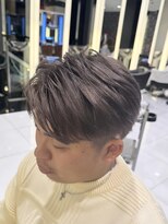 エアー 銀座タワー(AIR)&nbsp;メンズカット/ハイトーンカラー/ブリーチ/グレー/シルバー