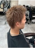 スパイキーショートパーマ/メンズ/刈り上げ/眉毛/ツイスト