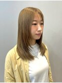 ミディアムレイヤー・ベージュカラー