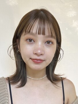 ラボヌールヘアーノーブル 新越谷店(La Bonheur hair noble) 切りっぱなしボブエアリーロング美髪ピンクブラウン