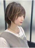 ハイライト×ウルフ　顔周りウルフカット　ネオウルフ
