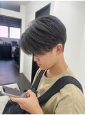 センターパート　ニュアンスパーマ　カルマパーマ