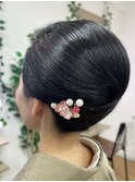 つるっと夜会巻き【品川/ヘアセット/着付け】