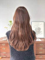 ヘアー アイス 御器所本店(HAIR ICI) シールエクステココアブラウンロングミディアム秋カラー冬カラー
