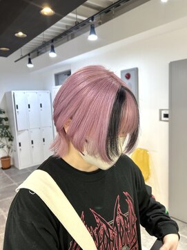 ペレ 栄店(PELE) ミディアムヘア/デザインカラー/フェイスフレーミング/栄