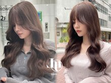 ブリーチなしで叶える透明感ダブルカラー×韓国風レイヤーカット