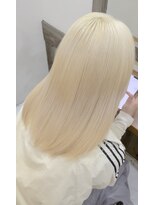 キース ヘアアンドメイク 恵比寿(kith. hair&make)&nbsp;抜きっぱなし ブロンド ハイトーン ホワイトヘア
