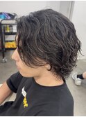 MEN’S HAIR/サーフカール/刈り上げセンターパート/渋谷