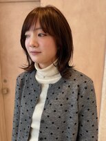 オン キャナルシティ博多前店(on)&nbsp;【晴音】顔まわりレイヤー/ブラウンベージュ/ミディアム/20代