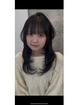 ロンドルピナス 小倉(Lond Lupinus) ミディアムレイヤーカット/似合わせカット/大人ガーリー/20代