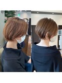 30代40代50代ショート白髪ぼかし銀座丸みくびれ井