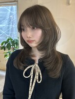 アンカーバイナチュラル(anchor by natural)&nbsp;韓国風/レイヤー/前髪カット/オリーブ/透明感/ハッシュカット