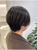 ハイライト×ハンサムショート