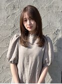【小顔効果◎】韓国風レイヤー×透明感カラー