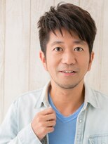 モッズヘア メン 仙台愛子駅前店(mod's hair men)&nbsp;爽やかダークブラウン短髪刈り上げフェザーショートc仙台愛子