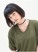 大人かわいい小顔ワンレン{エアリーショート/ミニマムボブ/ボブ}