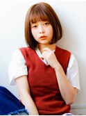 ☆アッシュブラウンワンカールボブ☆navile表参道