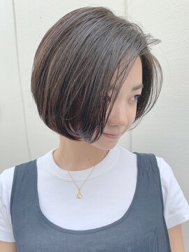 ルーファス 恵比寿 渋谷(Ruufus) 大人かわいいナチュラル丸みショート【Ruufus恵比寿渋谷】3158