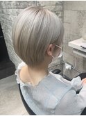 エアリーミディ/ホワイトアッシュ/小顔/ボブルフ[上野/御徒町］
