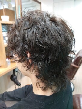 ヘアジーナ(Hair Jina) マッシュウルフゆるふわパーマ