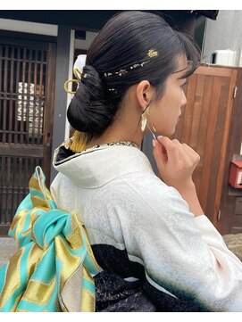 ドルチェ(dolce) 成人式ヘア 金箔 和装