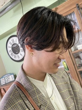 クオル 立川(QOL) ニュアンスパーマセンターパートコンマヘアツーブロック