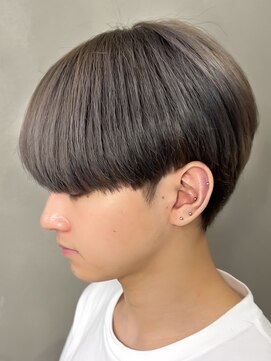 エルマーク(L-MARK) マッシュブリーチハイトーンハイライトスパイラルツーブロック