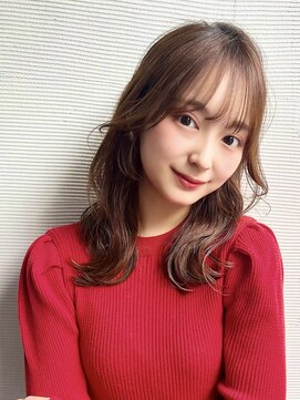 フォルテステラ(FORTE STELLA) 韓国前髪顔まわり×ショコラアッシュふんわりカール【髪質改善】