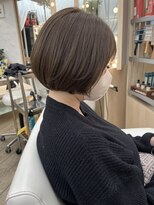 エレノア 渋谷公園通り店(Eleanor)&nbsp;首元スッキリ☆ミニボブ×オリーブベージュ