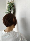 丸みのあるショートボブ