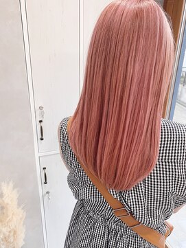 イルウィ(irwi) 【ブリーチ】デザインカラー ピンクベージュカラー