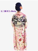 お客様ご持参振袖着付け+ヘアセット