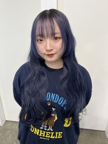 ジーナ オモテサンドウ(XENA)&nbsp;ラベンダーブルー×ケアブリーチ（表参道）