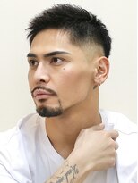 ベーア メロー(Bar mellow)&nbsp;黒髪ミディアムフェードワイルドショートモヒカン