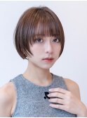20代30代大人かわいい丸みショートフェイスレイヤー小顔前髪