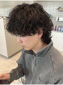 ウルフパーマ_ウルフカット_波巻きパーマ_波巻きウルフ
