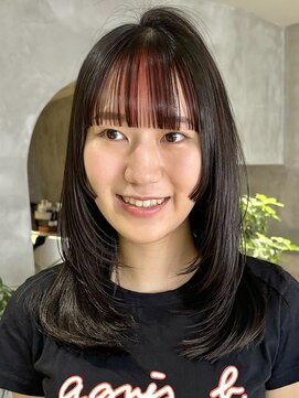 ハウ 心斎橋(how) ロング顔周りレイヤーカット小顔カット艶髪20代30代40代