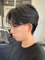 エルマーク 京橋(L-MARK)&nbsp;センターパートニュアンスパーマ韓国カルマパーマコンマヘア