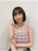 ◎ミニボブ縮毛矯正髪質改善ストレート顔まわりレイヤーカット